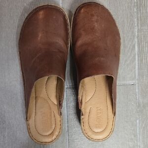 Born Brown Loafers Comfortable Slip-Ons